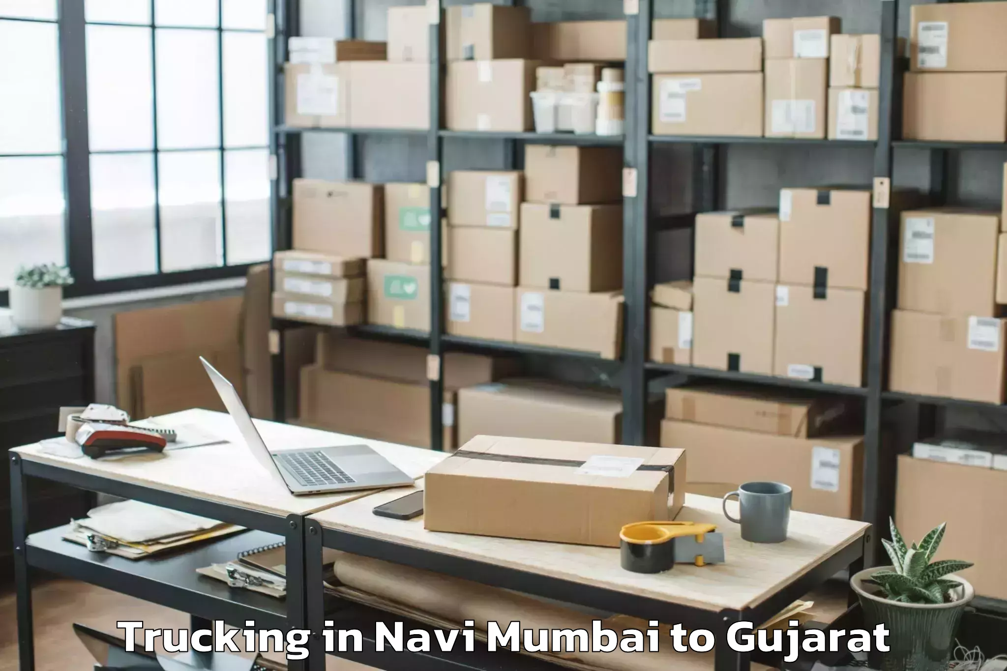 Affordable Navi Mumbai to Himmatnagar Trucking